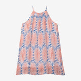 Girl pleated plumetis dress