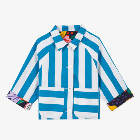 Girls' reversible printed jacket